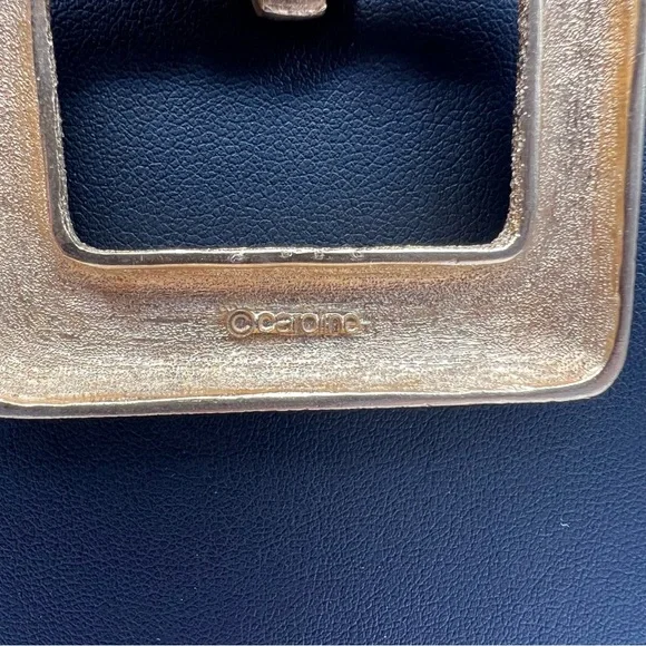 Midcentury Modern Vintage Caroline Rectangles Gold Tone Necklace - Picture 5 of 8